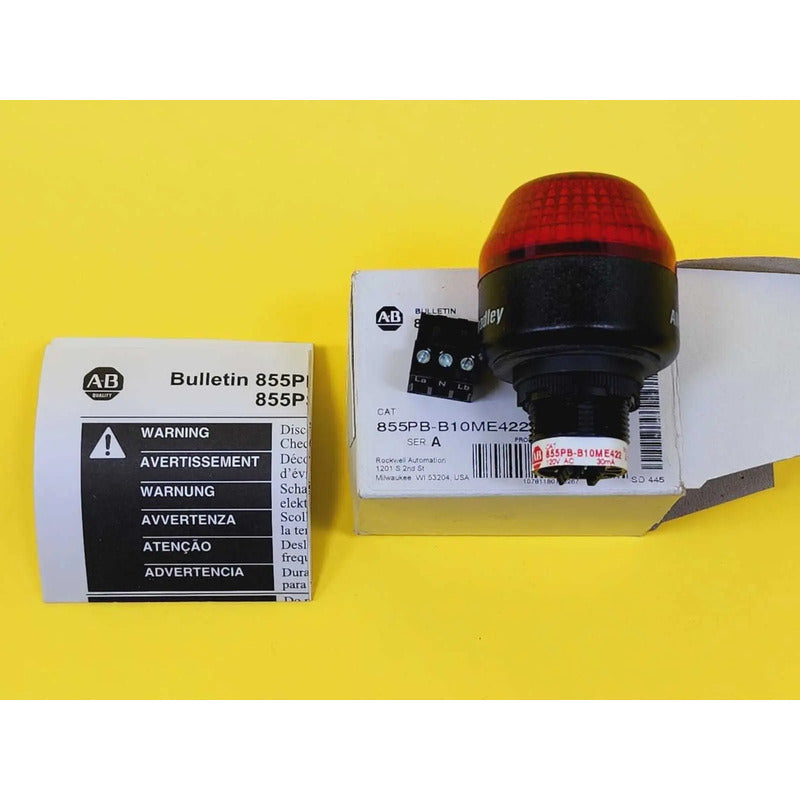 Allen Bradley 855pb-b10me422 Led Rojo Nuevo - Allen Bradley