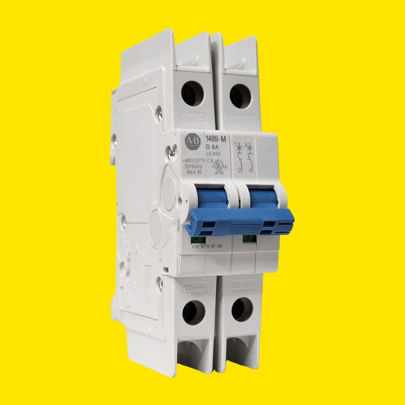 Allen-bradley 1489-m2d060 Mcb 6 A 2p Curva D 480y/277 V Ac