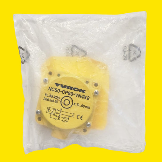 Sensor Capacitivo Turck Nc50-cp80-vn4x2/s10 50mm Ip67
