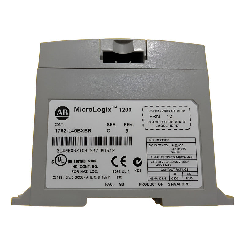 Allen-bradley 1762-l40bxbr Micrologix 1200 Plc.