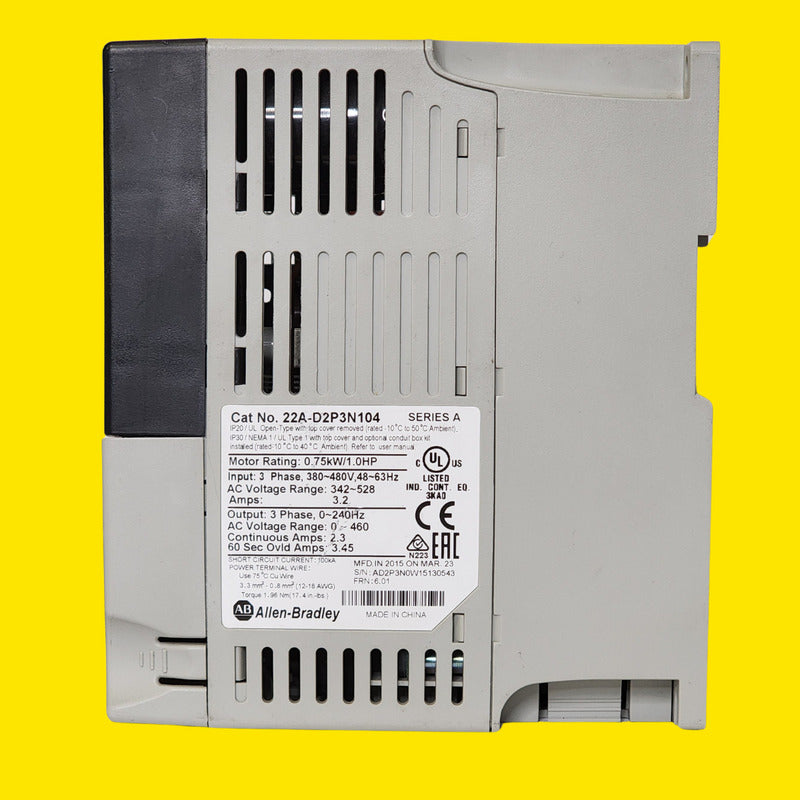 Allen Bradley 22a-d2p3n104 Power Flex 4