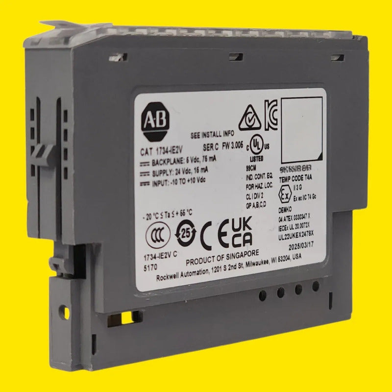 Allen-bradley 1734-ie2v Modulo Entrada Analogica Voltaje 2ch 3.005