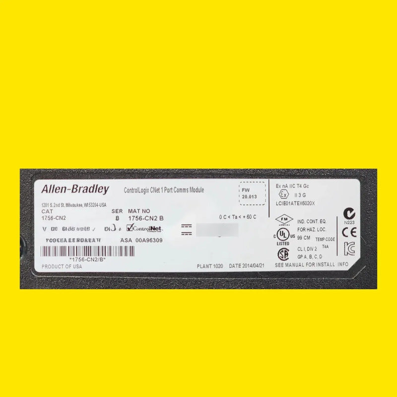 Allen-bradley 1756-cn2 Tarjeta De Red Controlnet