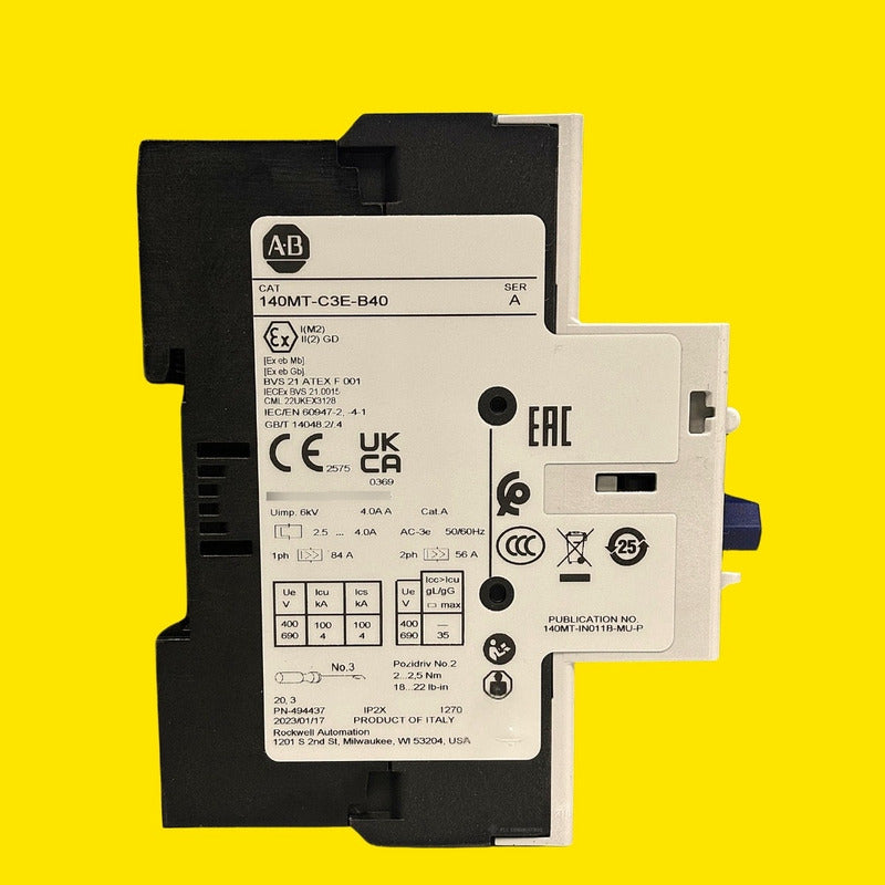 Allen-bradley 140mt-c3e-b40 Interruptor Automatico Motor Gris