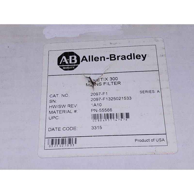 Allen Bradley - Allen Bradley 2097-f1 Kinetix 300, Filtro