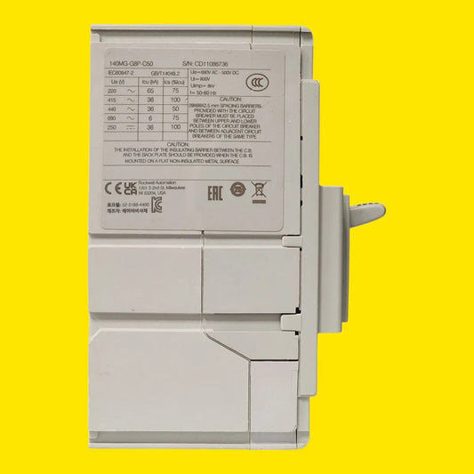 Interruptor Termomagnético Allen Bradley 140g-g8p-c50 3p 50a