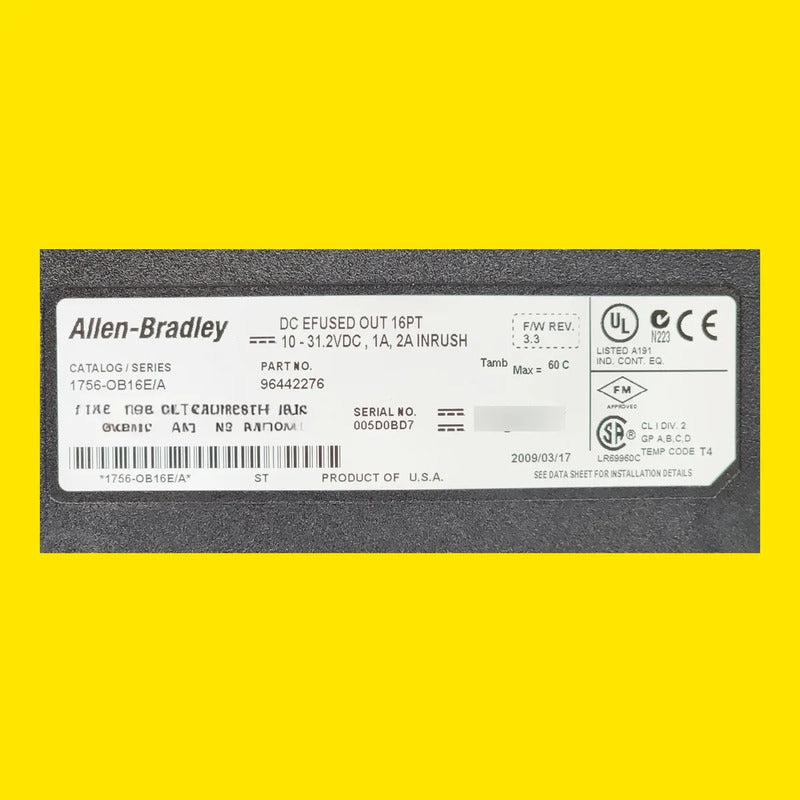 Módulo De Salida Digital Allen-bradley 1756-ob16e
