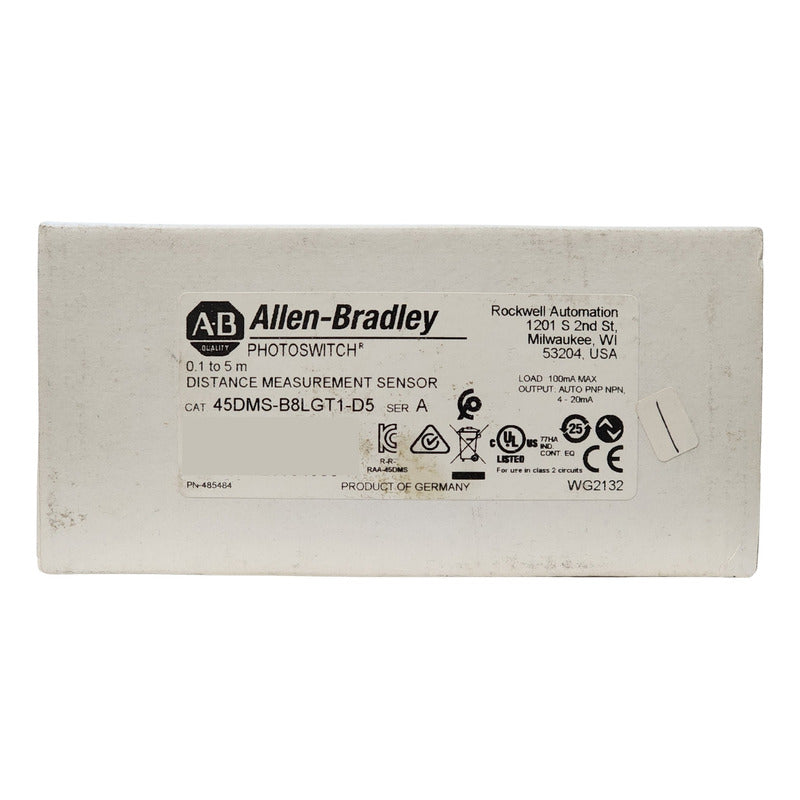 45dms-b8lgt1-d5 Allen-bradley Reflexión De Fondo, Alcance 60