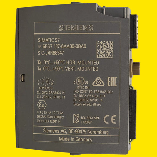 Siemens 6es7137-6aa00-0ba0 Módulo Cm Ptp Et 200sp