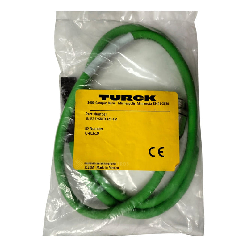 Turck Rj455 Fksded 423-1m Cable De Extension Para Profinet
