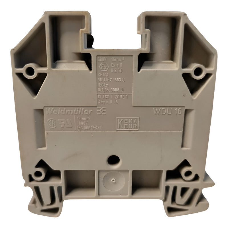 Weidmuller Wdu 16 Bloque De Terminales Brida-tornillo 10 Pzs