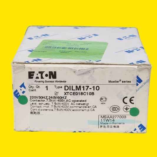 Contactor Eaton Dilm1710 17a 3p Motor 220v Ac