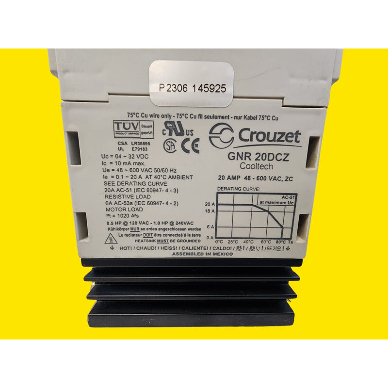 Crouzet Gnr20dcz Relevador. De Estado Solido..