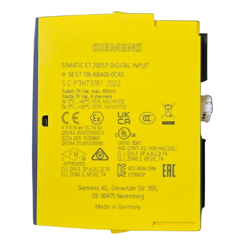 Siemens 6es7 136-6ba00-0ca0 Módulo De Entrada.