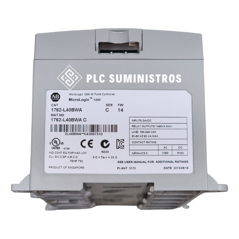 Allen-bradley 1762-l40bwa Controlador Proces. Usado - Allen