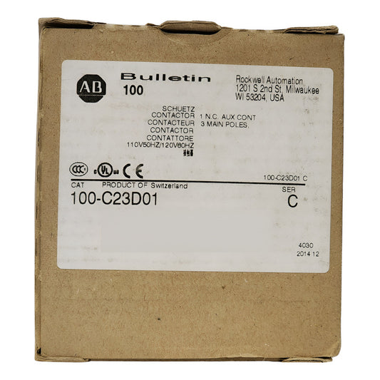Allen-bradley 100-c23d01 Contactor 110v50/120v60hz