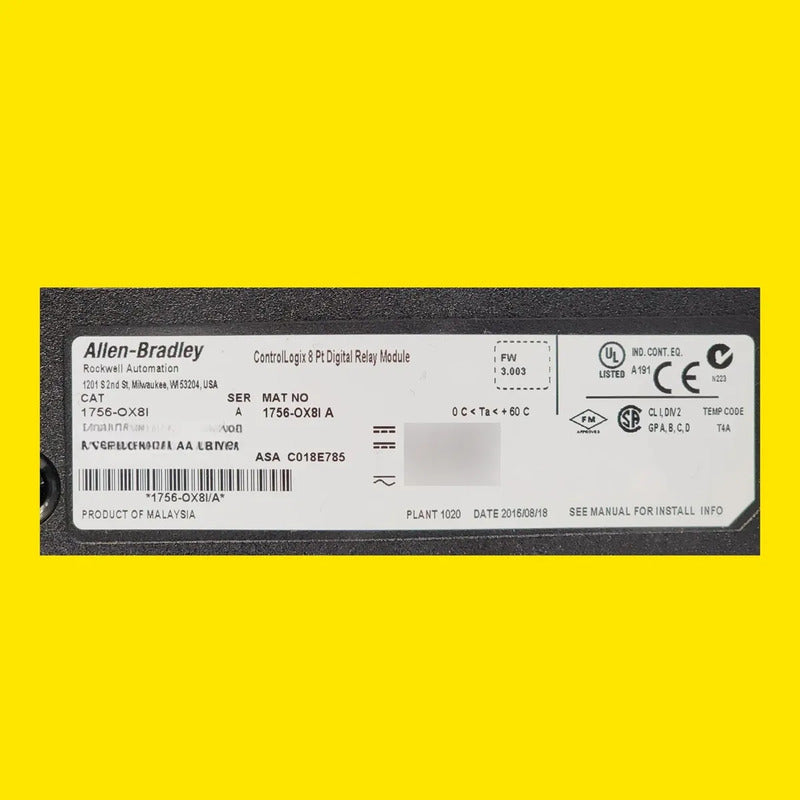 Allen-bradley 1756-ox8i Módulo De Salida Digital 8pts