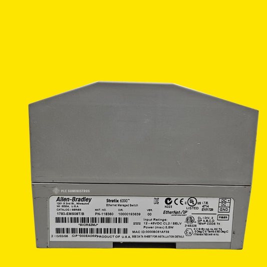 Allen-bradley 1783-ems08t Stratix 6000 Ethernet