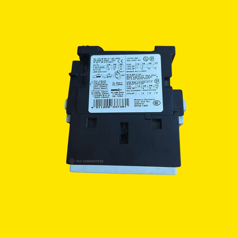 Siemens Contactor 3rt1025-1ac20 Bobina 24v