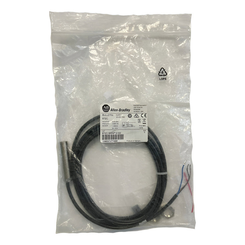 Sensor Inductivo Allen Bradley 872c-m4np12-e2 Npn 12mm Dc