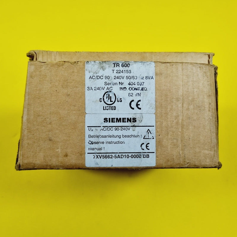 Siemens Tr 600 7xv5662-5ad10-0000/bb T 224156 240v