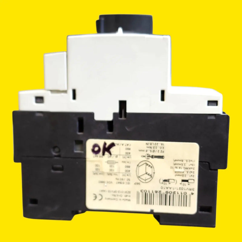 Siemens 3rv1021-1aa10 Guardamotor Sirius 1.1-1.6a 3 Polos 50hz/60hz