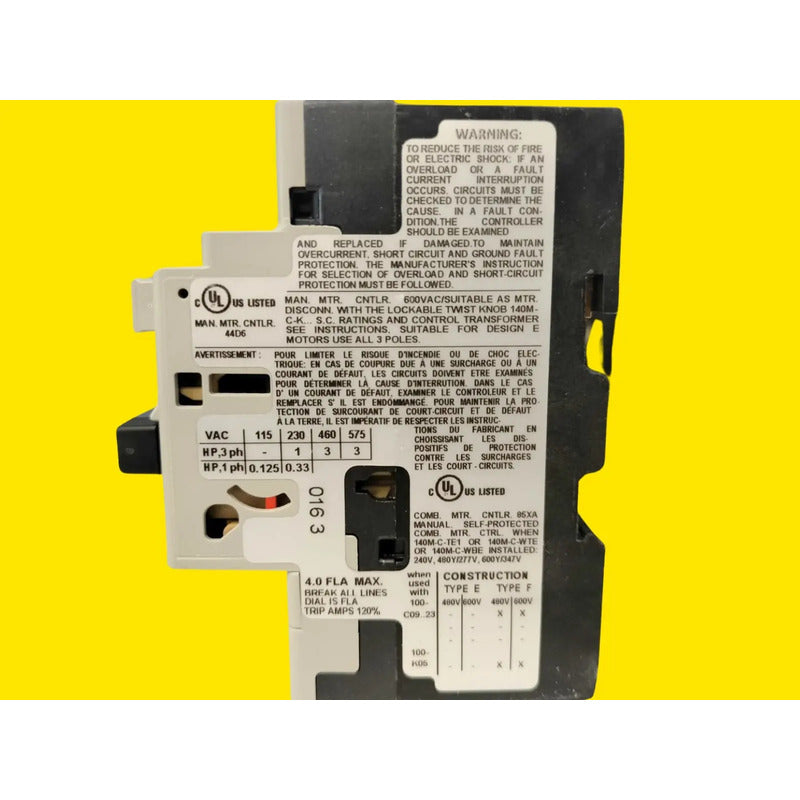 Allen Bradley 140m-c2e-b40 Viaje Magnético Standar