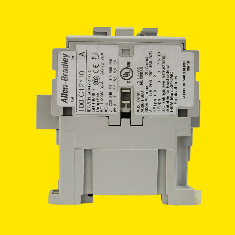 Allen Bradley 100-c12j10 Contactor 12a 3 Polos 24v 60hz
