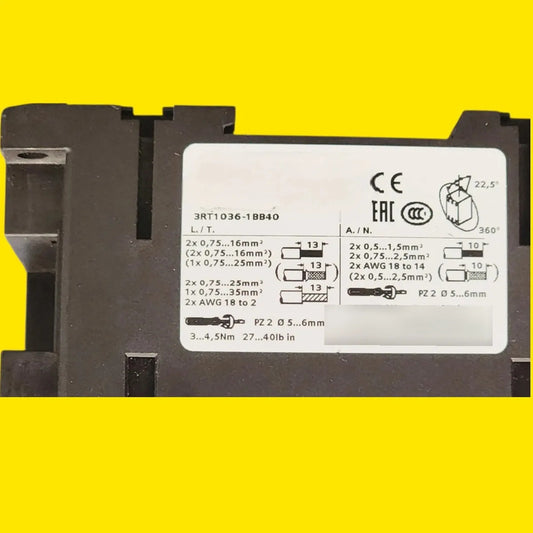 Siemens 3rt1036-1bb40 Contactor Industrial Sirius