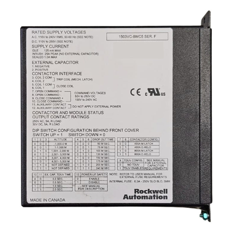 Allen-bradley 1503v-bmc5 Module Intellivac Ser. F