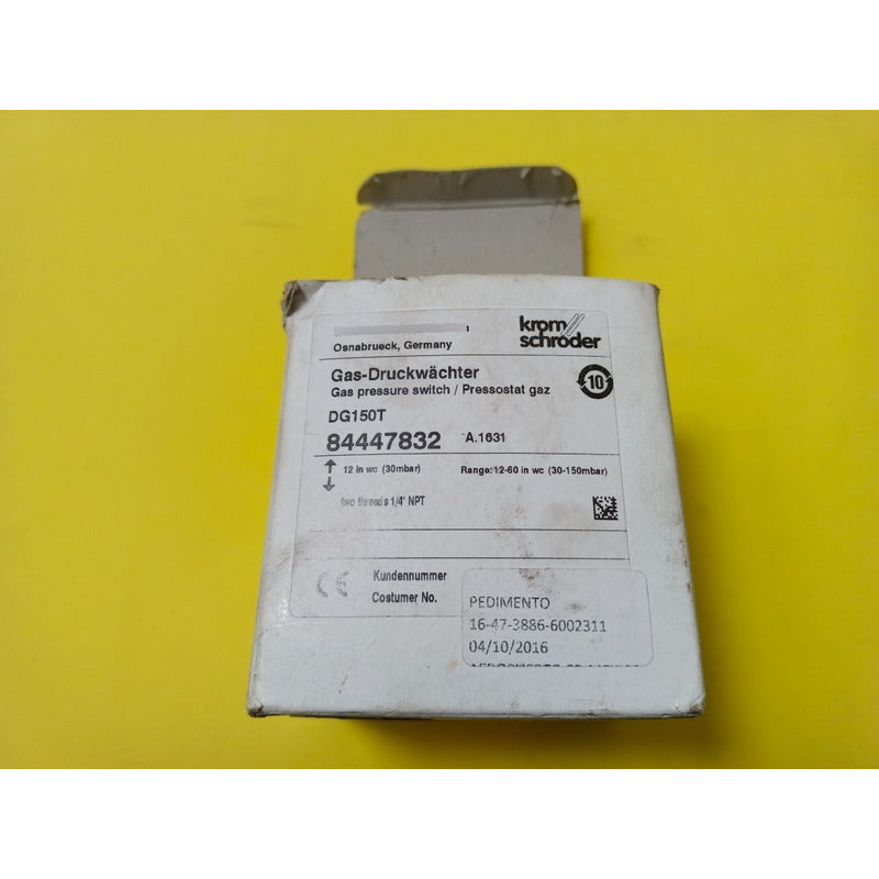 Kromschroeder Dg 150t 84447832 Presostato De Gas 30-150 Mbar