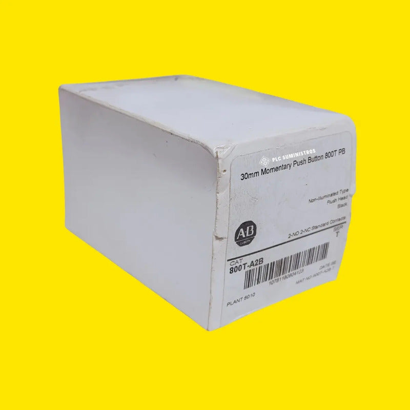 Allen Bradley 300mm Monetray Push Button 800t-a2b Negro
