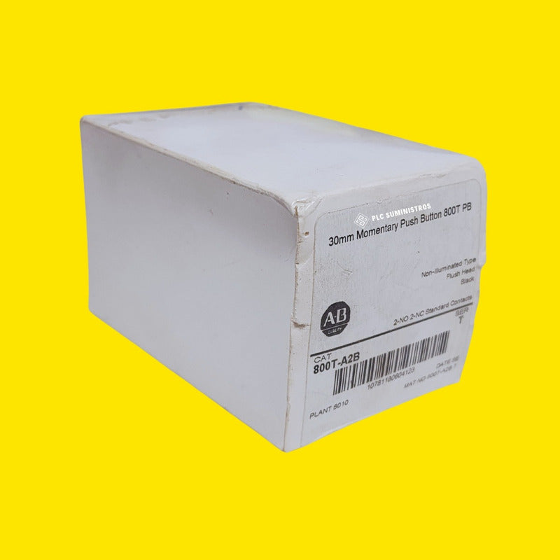 Allen Bradley 300mm Monetray Push Button 800t-a2b Negro