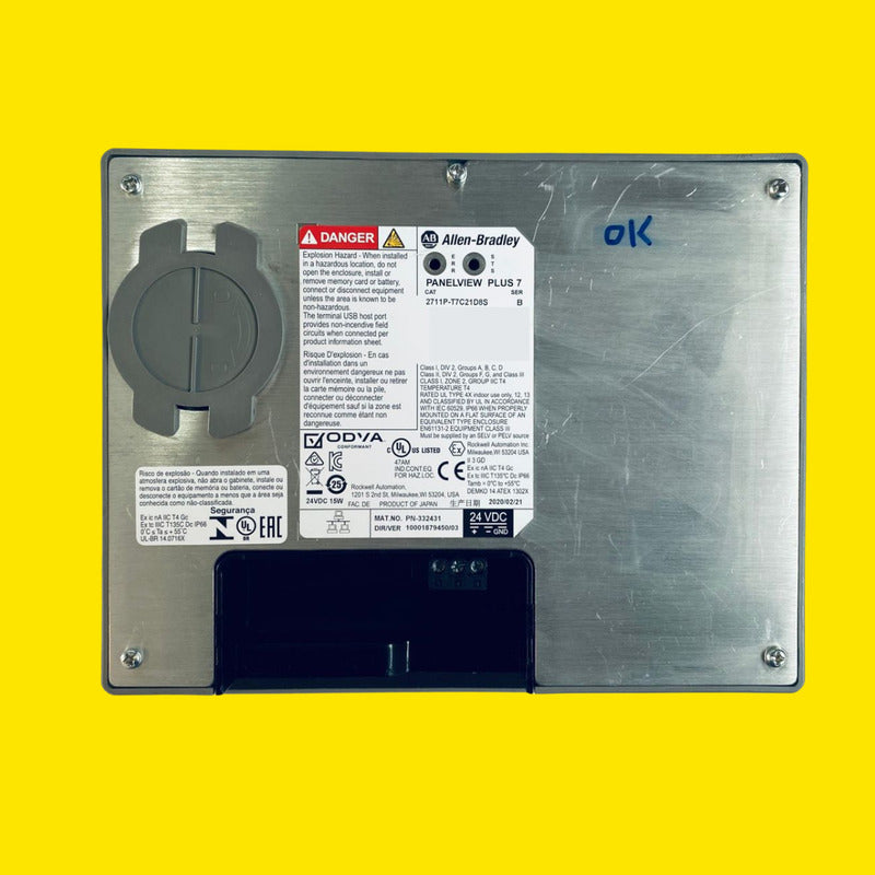Allen Bradley 2711p-t7c21d8s Panelview Plus 7