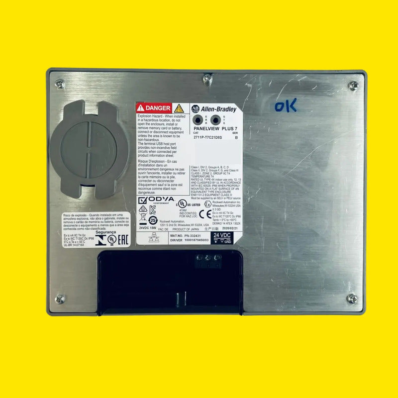 Allen Bradley 2711p-t7c21d8s Panelview Plus 7