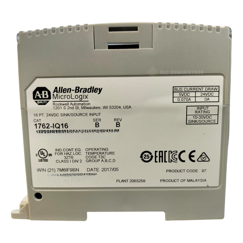Allen Bradley 1762-iq16 Micrologix 16 Point