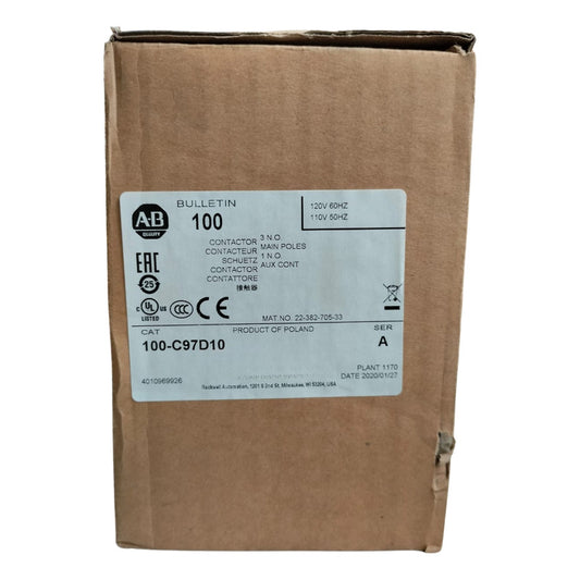 Allen-bradley 100-c97d10  Y 100-s Contactor Iec