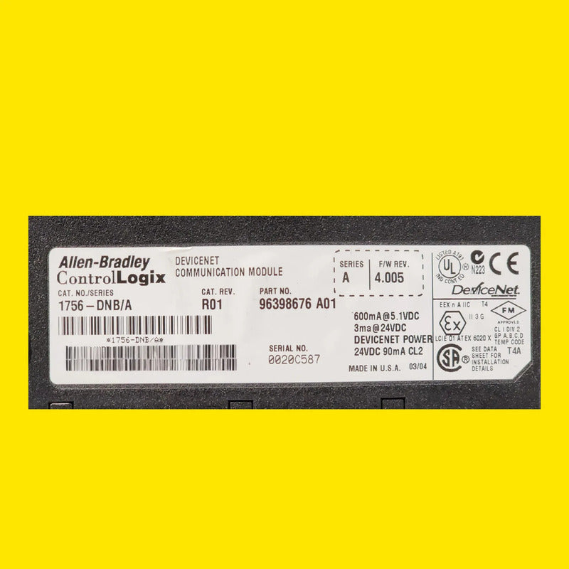 Allen Bradley 1756-dnb Módulo Devicenet Para Controllogix Serie A