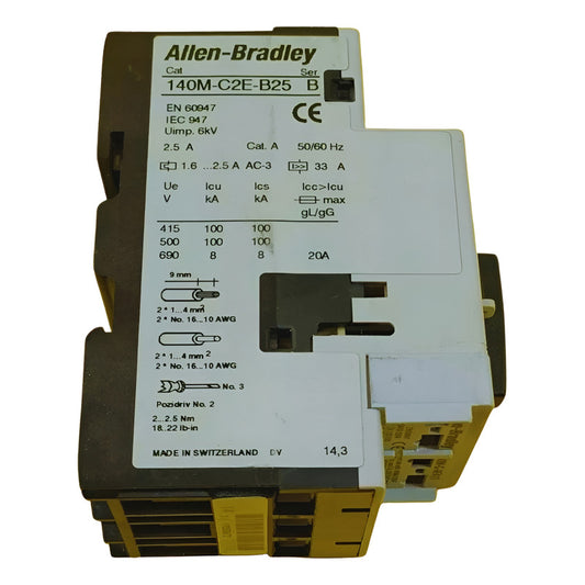 Allen-bradley 140m-c2e-b25 Guarda Motor  50hz-60hz