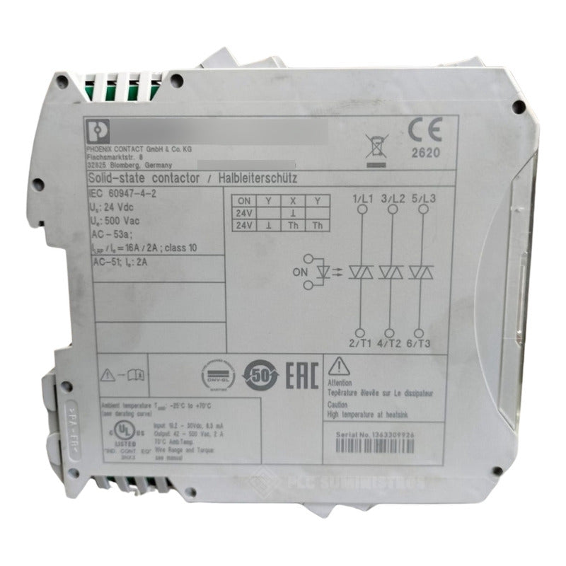 Phoenix Contact Elr 3-24dc/500ac-2 Relevador