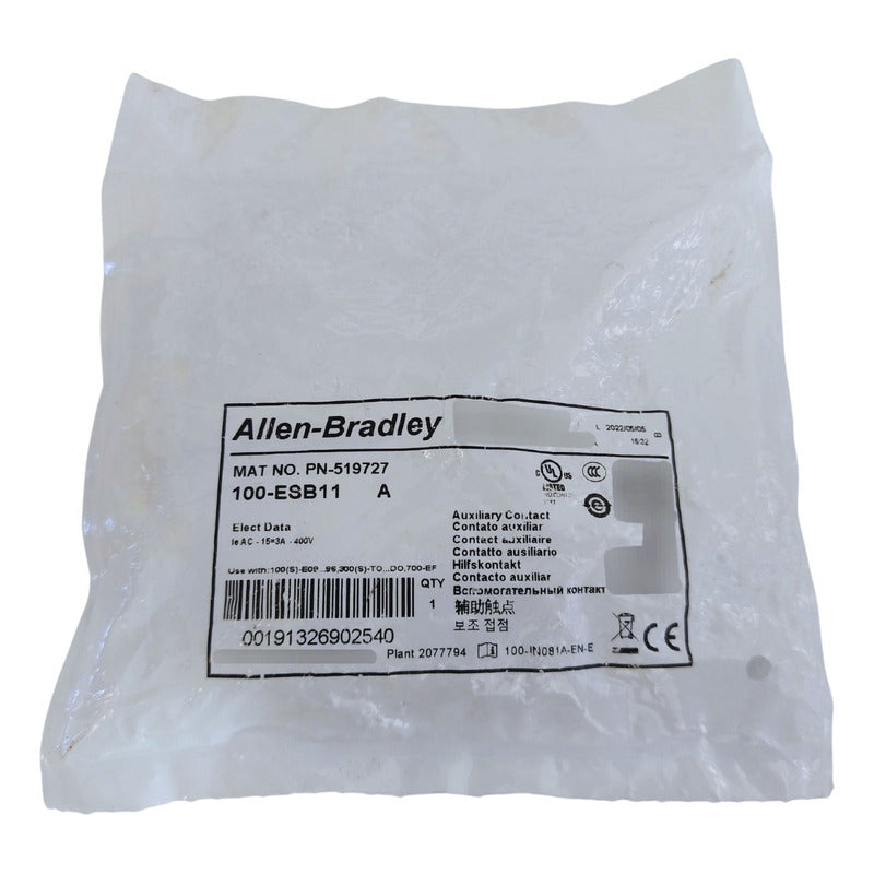 Allen-bradley 100-esb11 Contactor Auxiliar