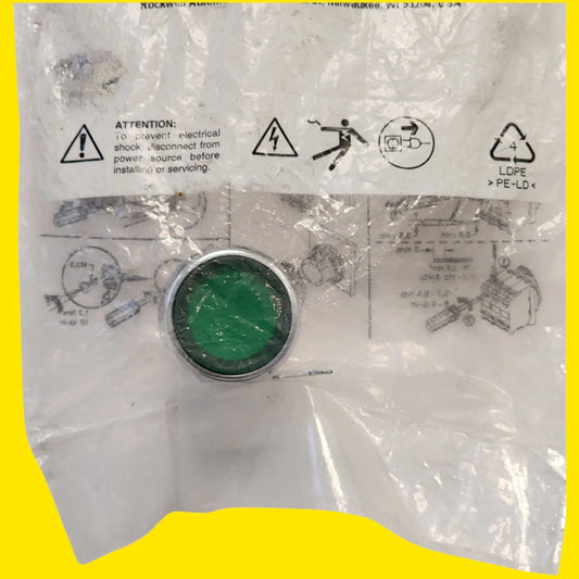 Allen-bradley 800fm-lf3 Seriea Botón Pulsador Iluminadoverde Verde