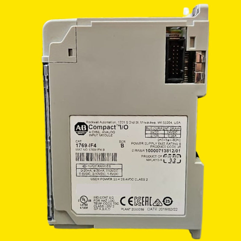 Allen Bradley Modulo Entradas Analógicas 1769-if4 Plc