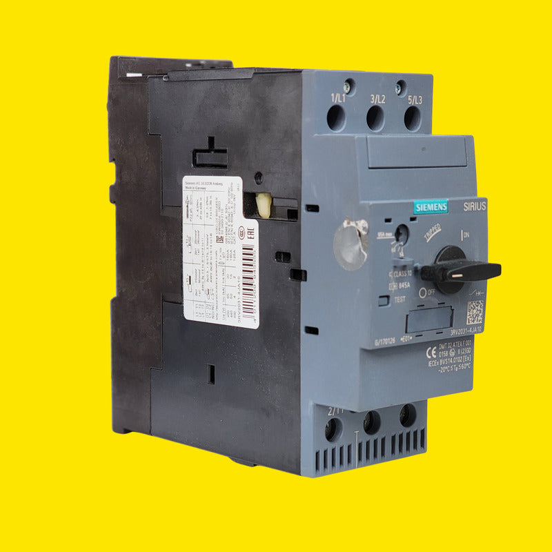 Siemens 3rv2031-4aja10 Interruptor Motor 3p 25a Gris Oscuro