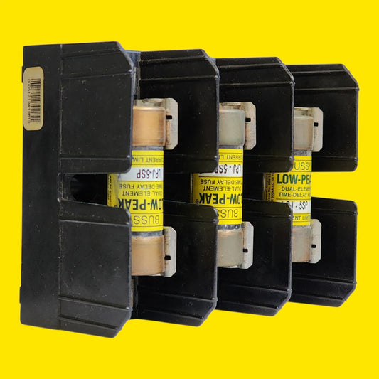 Base Bussmann J60030-3cor Con 3 Fusibles Lpj-5sp 5a 600v