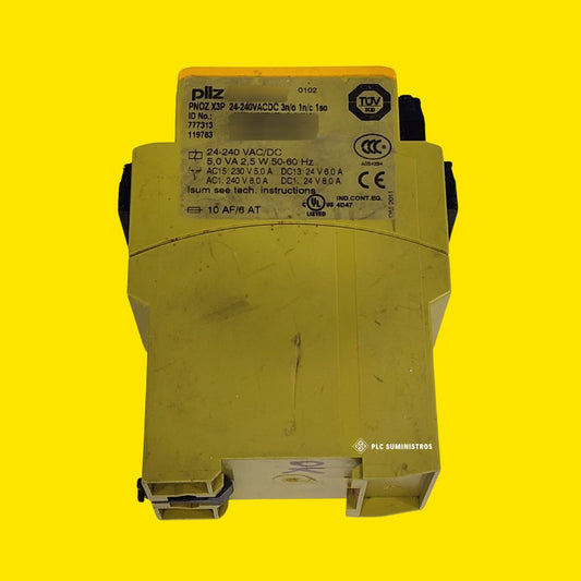 Pilz 77313 Pnoz X3p 24-24v Acdc 3n/o 1n/c 1so Rele De Segu