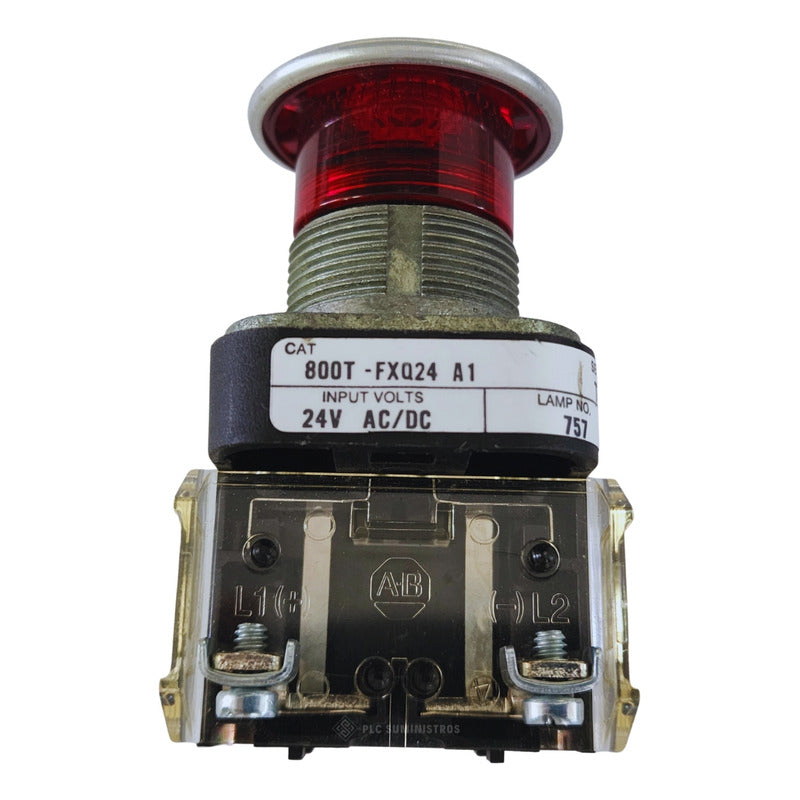 Allen Bradley - Allen Bradley 800t-fxq24 A1 Red Illuminated