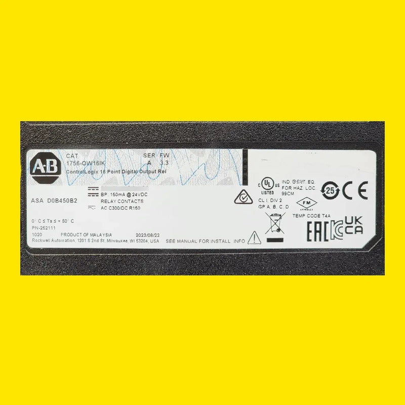 Modulo Salidas Relay 1756-ow16ik Allen Bradley Plc