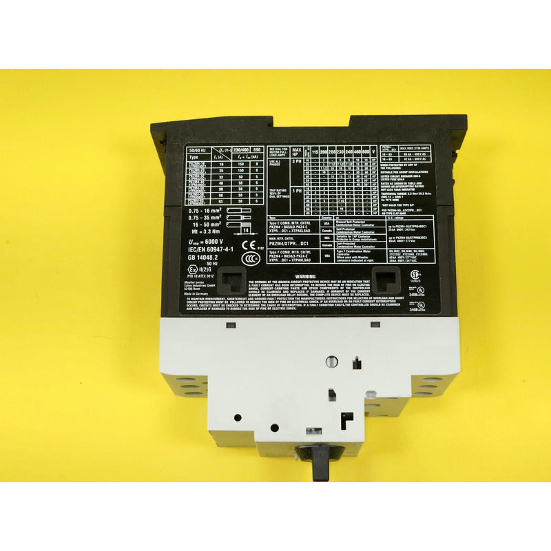 Eaton Pkzm4-58 Disyuntor De Protección De Motor Nuevo 50 Hz- 60 Hz