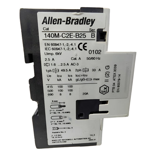 Allen-bradley 140m-c25-b25 Interruptor De Proteccion Blanco